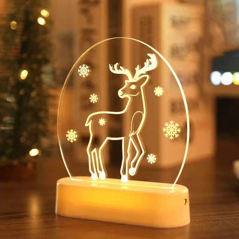 クリスマス3Dナイトライト クリスマスデコレーション