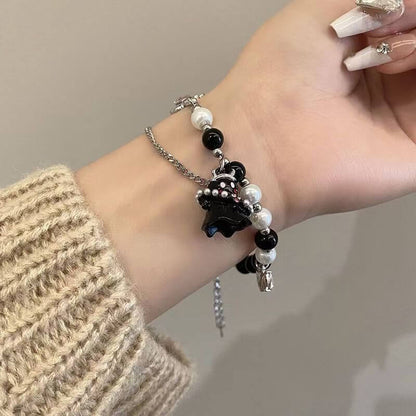 白黒おばけのブレスレット2個セット