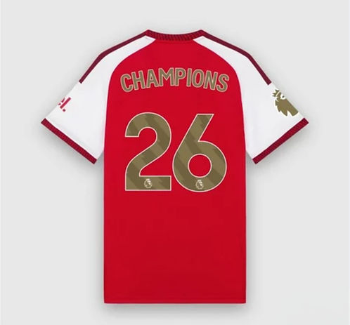 Arsenal Premier League Champions Home Football Shirt