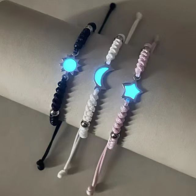 3人の親友ブレスレット 太陽 月 星