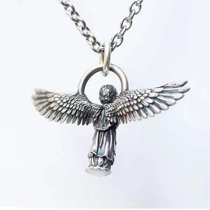 Angel Necklace Pendant Silver for Best friend