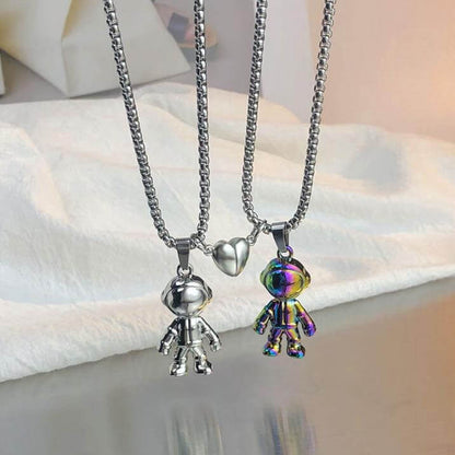 Astronaut Magnetic Distance Necklace