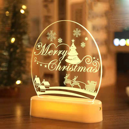 クリスマス3Dナイトライト クリスマスデコレーション