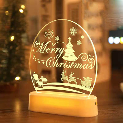 クリスマス3Dナイトライト クリスマスデコレーション