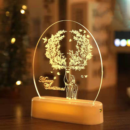 クリスマス3Dナイトライト クリスマスデコレーション