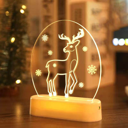 クリスマス3Dナイトライト クリスマスデコレーション