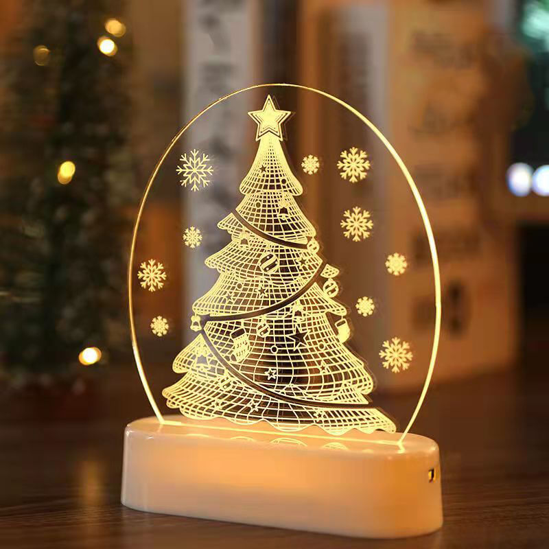 クリスマス3Dナイトライト クリスマスデコレーション