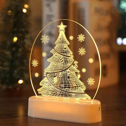 クリスマス3Dナイトライト クリスマスデコレーション