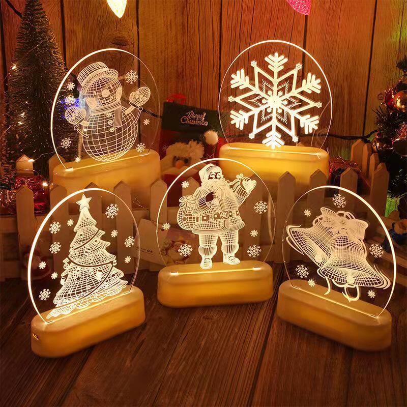 クリスマス3Dナイトライト クリスマスデコレーション