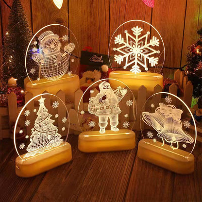 クリスマス3Dナイトライト クリスマスデコレーション