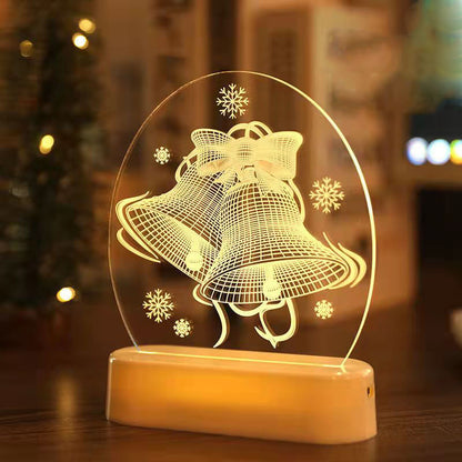 クリスマス3Dナイトライト クリスマスデコレーション