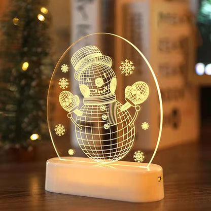 クリスマス3Dナイトライト クリスマスデコレーション