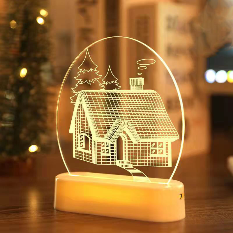 クリスマス3Dナイトライト クリスマスデコレーション