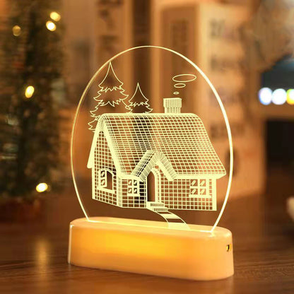 クリスマス3Dナイトライト クリスマスデコレーション