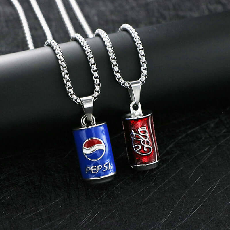 コカ・コーラ ペプシ チェーンネックレス 2個