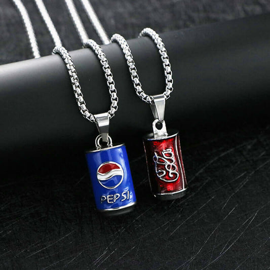 コカ・コーラ ペプシ チェーンネックレス 2個