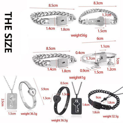 Lock & Key Bracelet for Boyfriend, Girlfriend, Lover