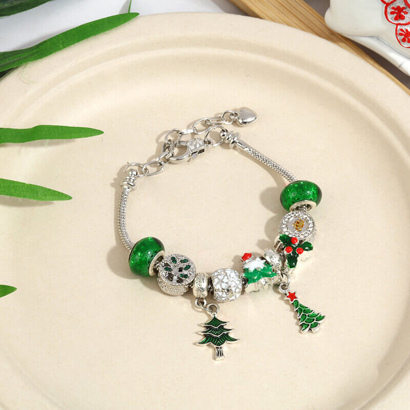 クリスタルビーズブレスレット きらきらクリスマスギフト