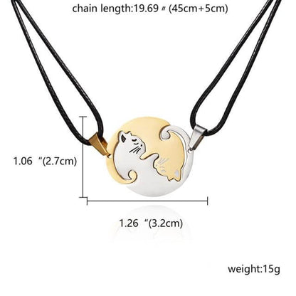 Personalised Matching Cat Necklace