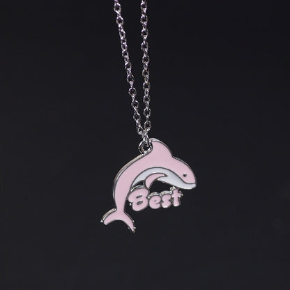 Dolphin Pendant Best Friend Necklace