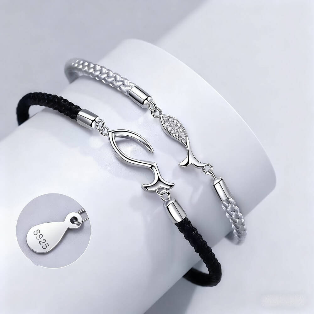 魚カップルブレスレット - お揃いの恋人セット