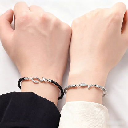 魚カップルブレスレット - お揃いの恋人セット