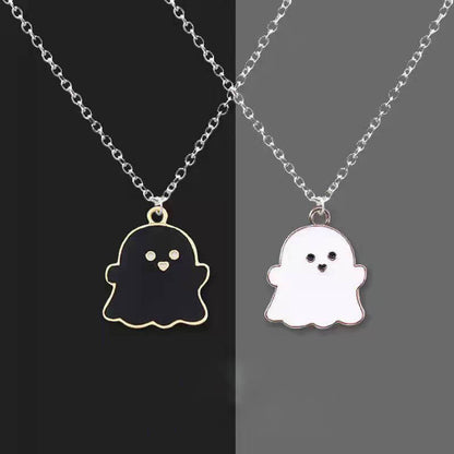 かわいいゴースト 親友ネックレス 2個セット
