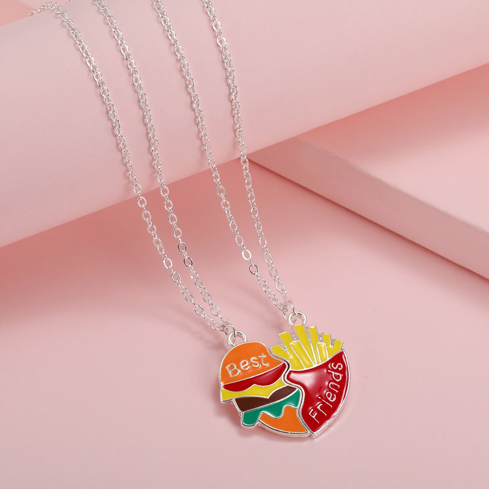ハンバーガーポテト磁気ネックレス