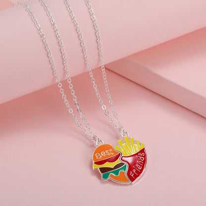 ハンバーガーポテト磁気ネックレス