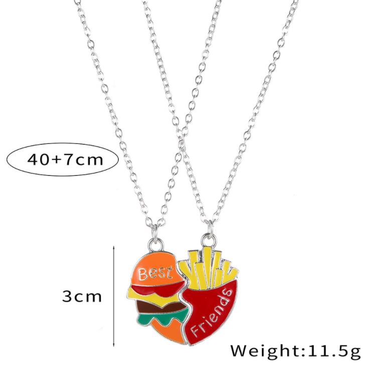ハンバーガーポテト磁気ネックレス