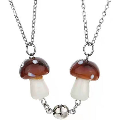 磁気マッシュルームフレンドシップネックレス 2個セット