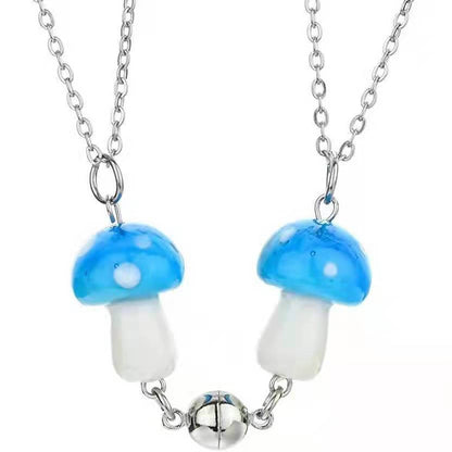 磁気マッシュルームフレンドシップネックレス 2個セット
