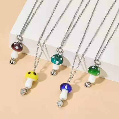 磁気マッシュルームフレンドシップネックレス 2個セット