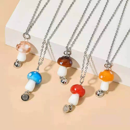 磁気マッシュルームフレンドシップネックレス 2個セット