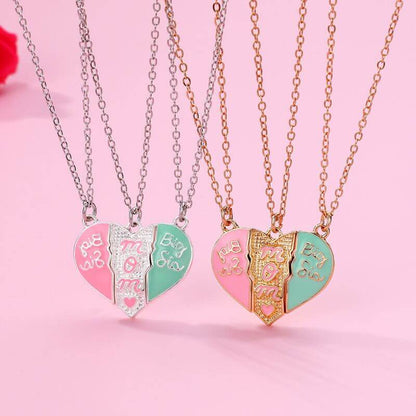 Hearts Magnetic Necklace Set - Mother & Daughters Bonding Jewelry