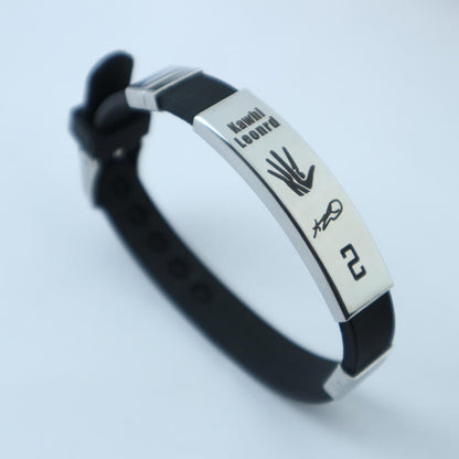 NBA Star Personalized Signature Silicone Bracelet