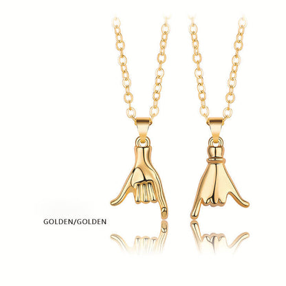 Pinkie Promise Couple Necklaces - Matching Jewelry Set for Couples & Best Friends