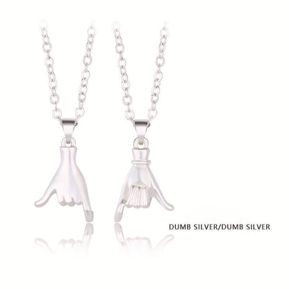 Pinkie Promise Couple Necklaces - Matching Jewelry Set for Couples & Best Friends