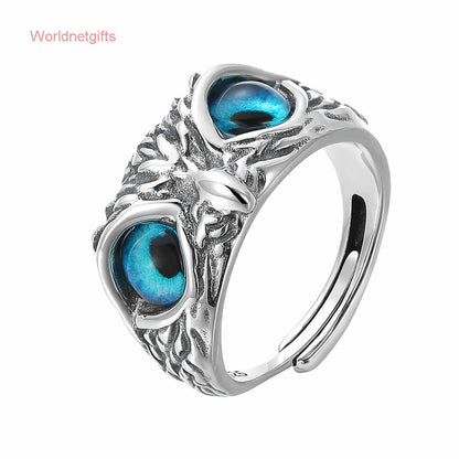 Owl Ring Silver