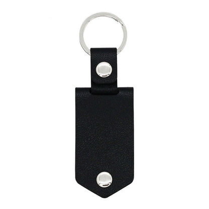 Personalized Leather Keychain with Picture and Text