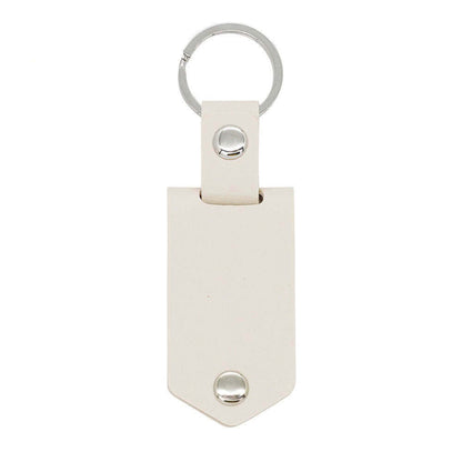 Personalized Leather Keychain with Picture and Text
