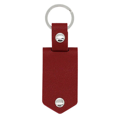 Personalized Leather Keychain with Picture and Text