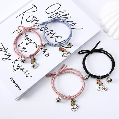 Rainbow Bridge Best Friends Magnetic Bracelets