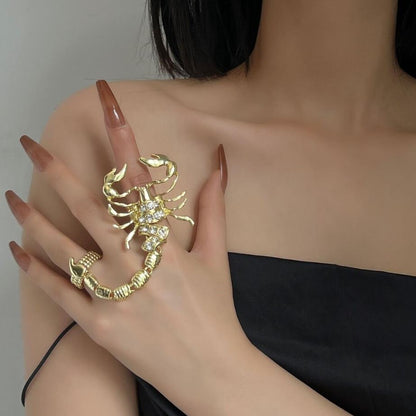 Scorpio ジュエリー、蠍アジャスタブルリング 2.0