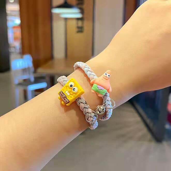 Spongebob and Patrick Magnetic Friendship Bracelet