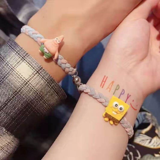 スポンジ・ボブとパトリック マグネット式フレンドシップブレスレット