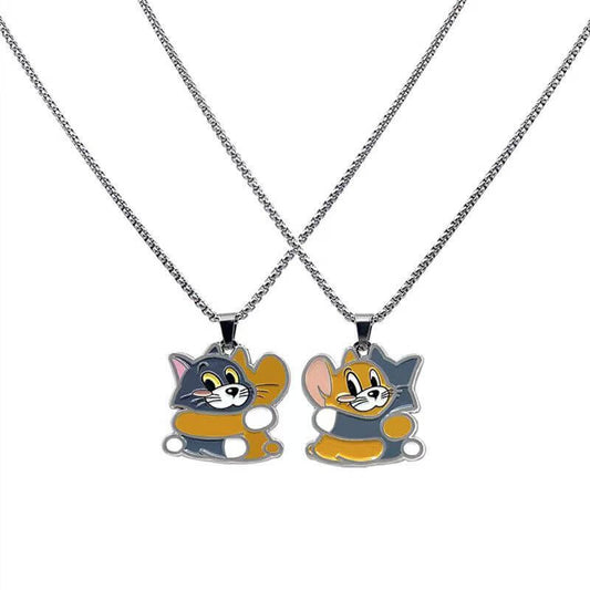 トムとジェリー ハグ BFFネックレスセット - 2ピース