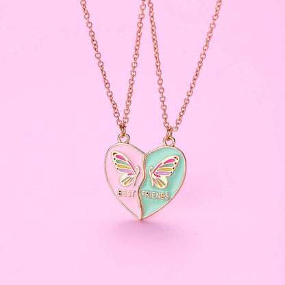 Best Friend Magnetic Necklaces for 2 Butterfly