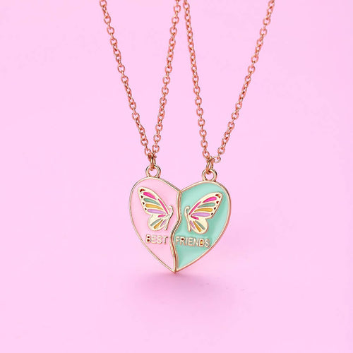Best Friend Magnetic Necklaces for 2 Butterfly
