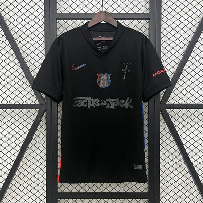 2024/2025 Barcelona Travis Scott Joint Edition Black Jersey
